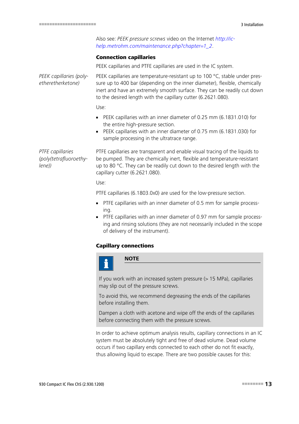 Metrohm 930 Compact IC Flex ChS User Manual | Page 21 / 103