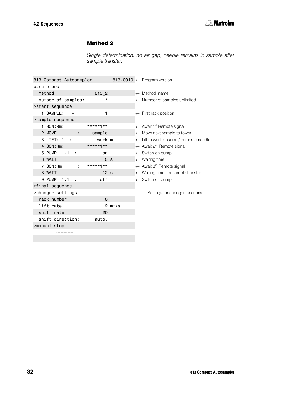 Metrohm 813 Compact Autosampler User Manual | Page 38 / 55