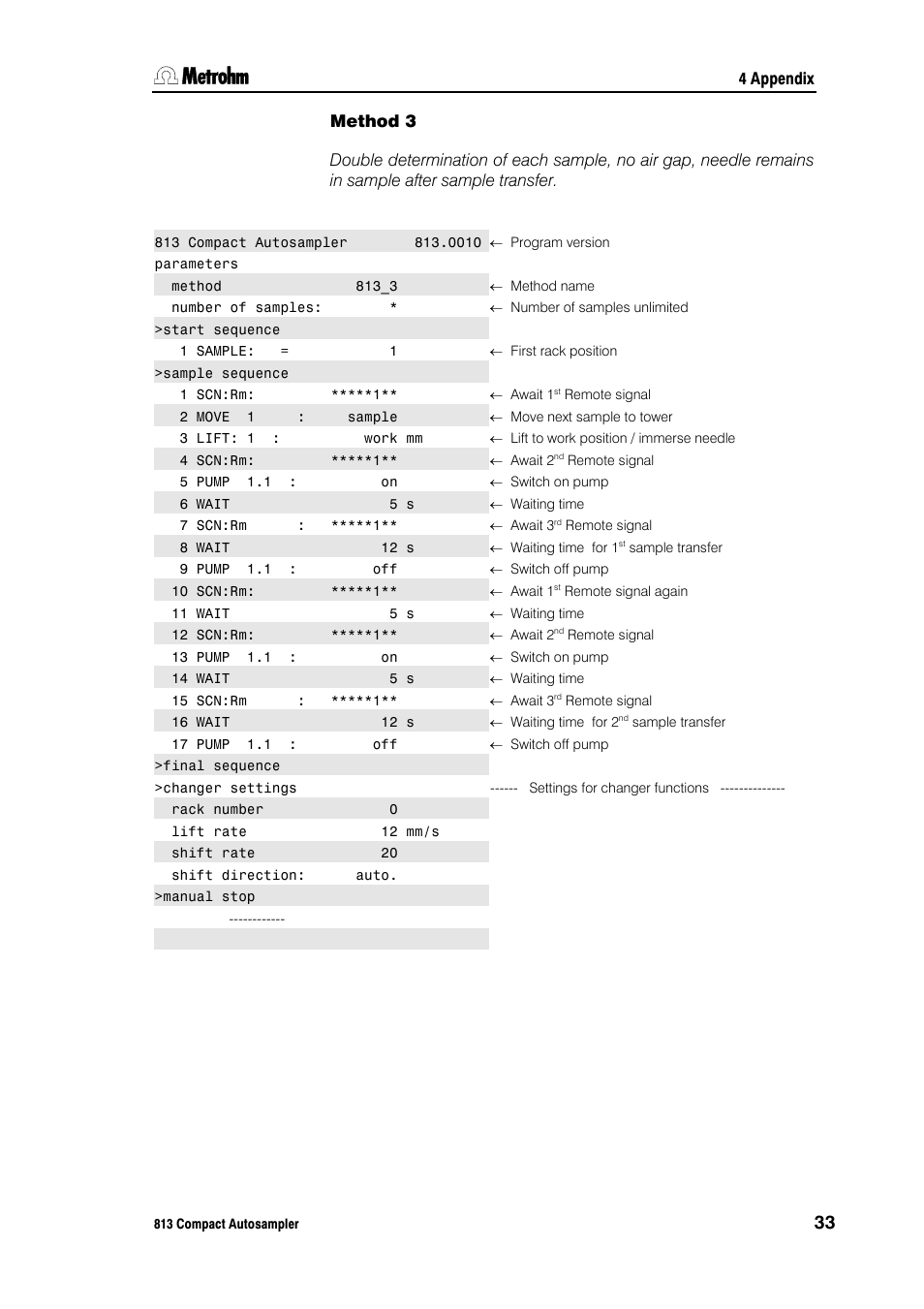 Metrohm 813 Compact Autosampler User Manual | Page 39 / 55