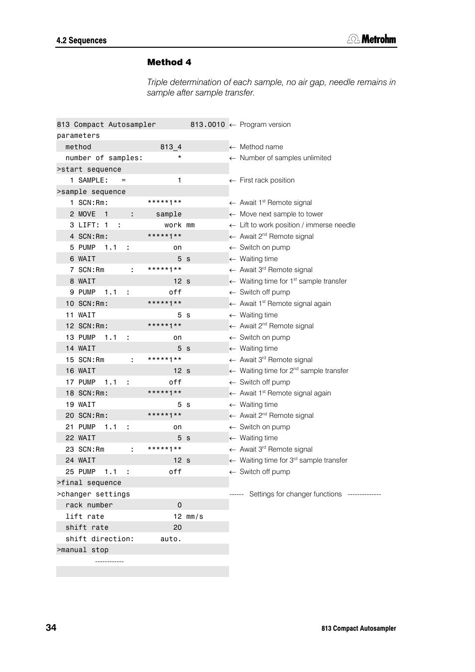 Metrohm 813 Compact Autosampler User Manual | Page 40 / 55