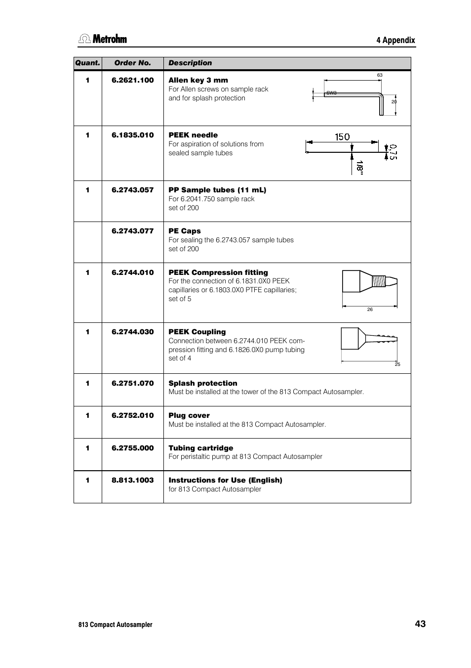 Metrohm 813 Compact Autosampler User Manual | Page 49 / 55