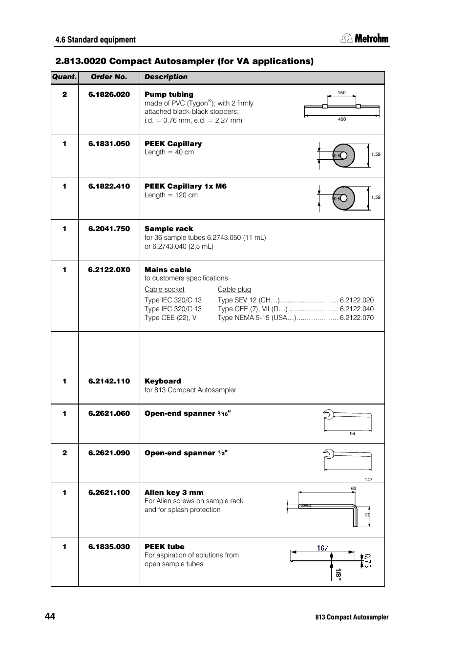 Metrohm 813 Compact Autosampler User Manual | Page 50 / 55