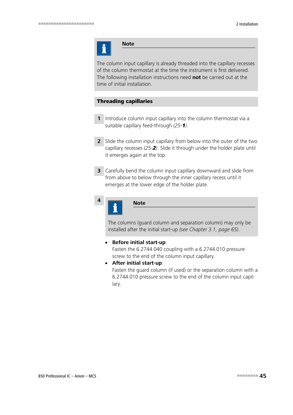 Metrohm 850 Professional IC Anion MCS User Manual | Page 55 / 142