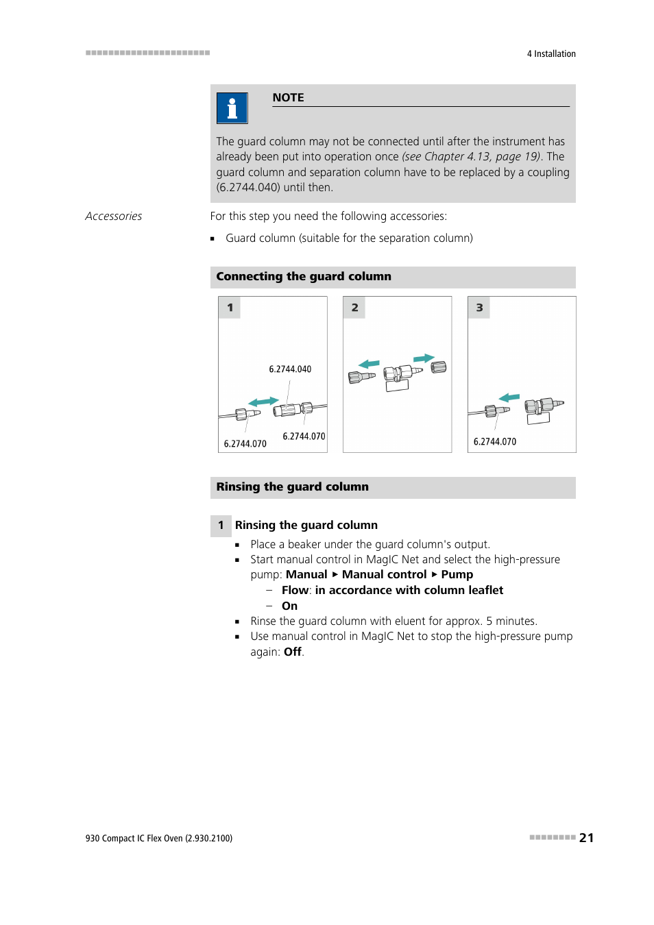 Metrohm 930 Compact IC Flex Oven User Manual | Page 29 / 39