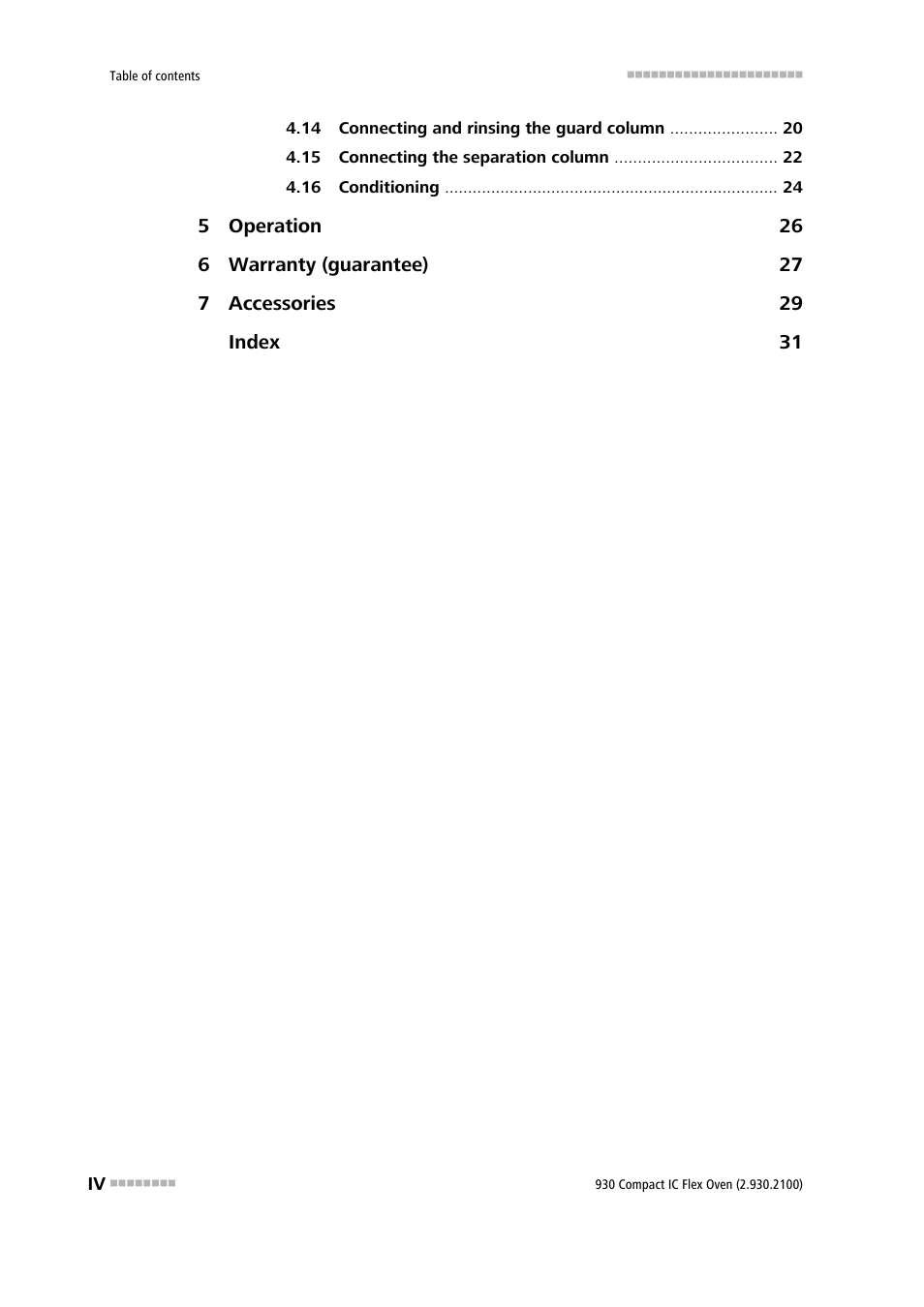 Metrohm 930 Compact IC Flex Oven User Manual | Page 6 / 39