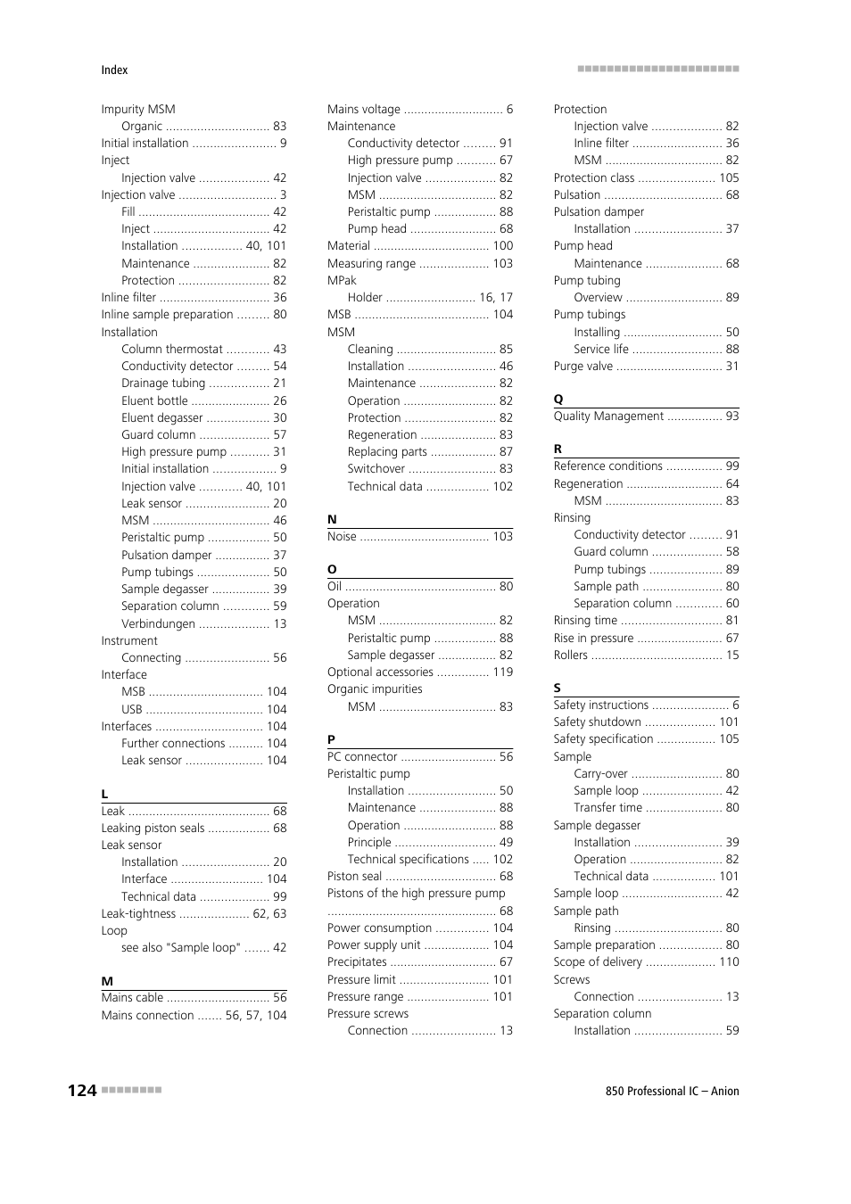 Metrohm 850 Professional IC Anion User Manual | Page 134 / 135