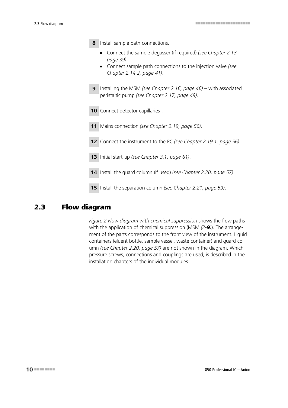 3 flow diagram, Flow diagram | Metrohm 850 Professional IC Anion User Manual | Page 20 / 135