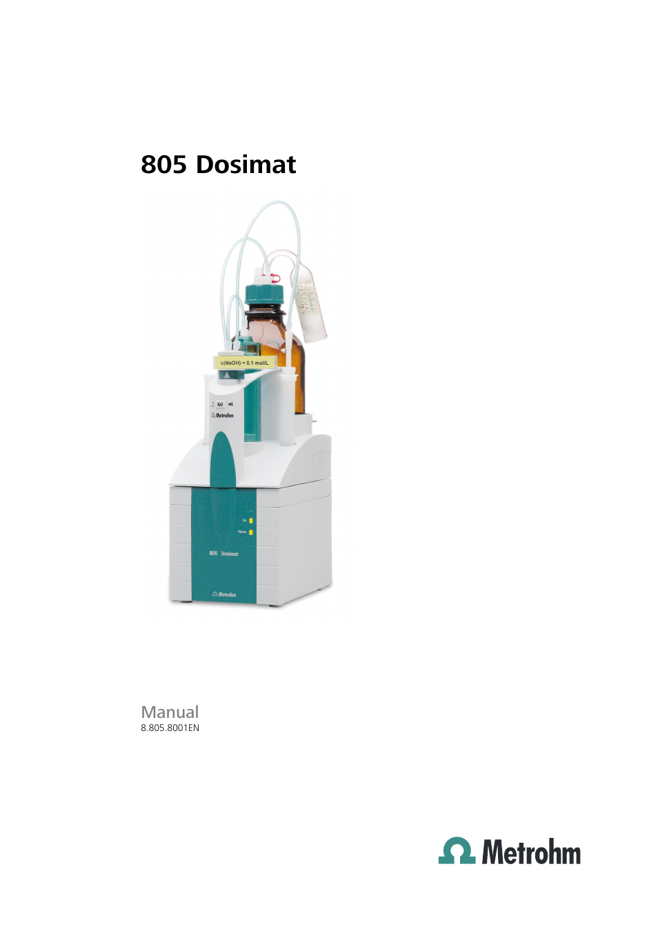 Metrohm 805 Dosimat User Manual | 34 pages