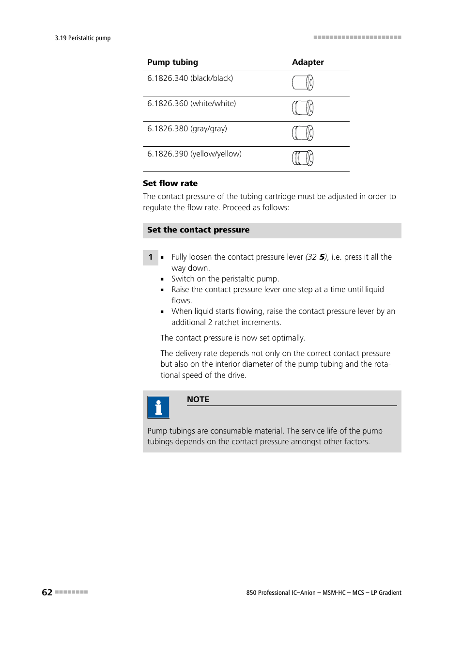Metrohm 850 Professional IC Anion MSM-HC MCS LP-Gradient User Manual | Page 72 / 150