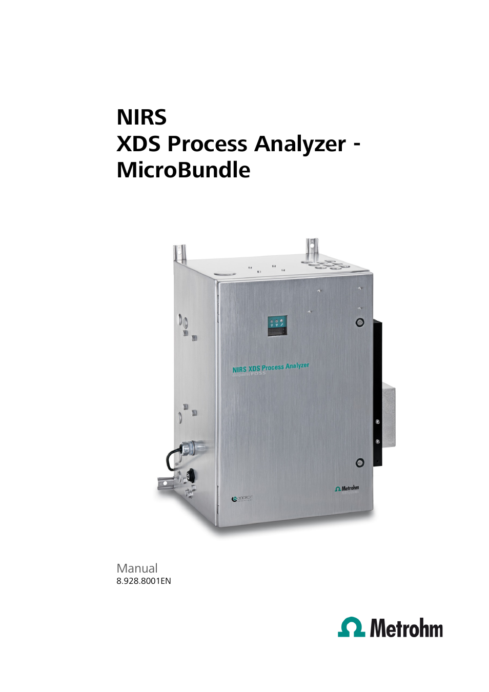 Metrohm NIRS XDS Process Analyzer – MicroBundle User Manual | 114 pages