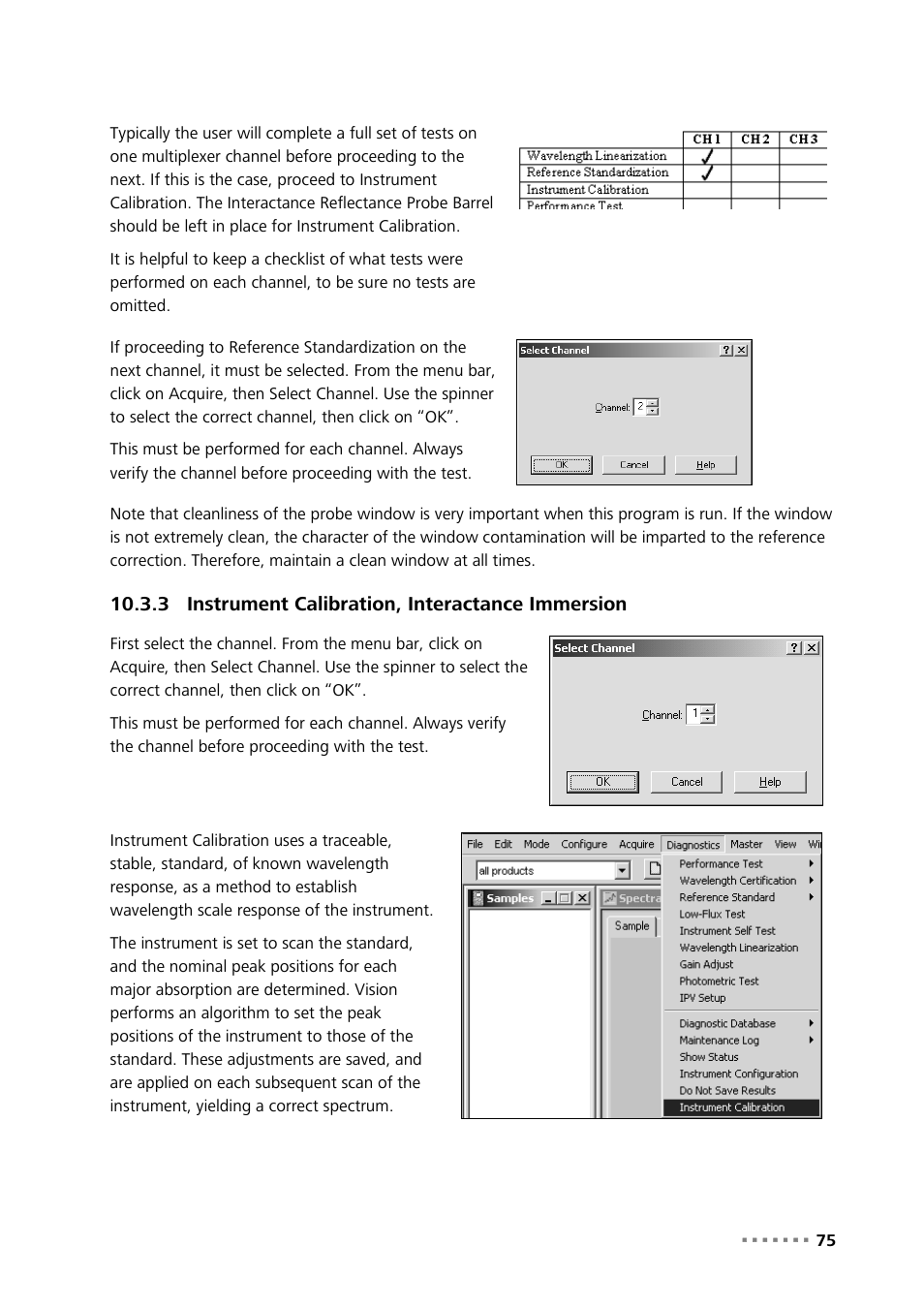 3 instrument calibration, interactance immersion, Instrument calibration, interactance immersion | Metrohm NIRS XDS Process Analyzer – MicroBundle User Manual | Page 77 / 114