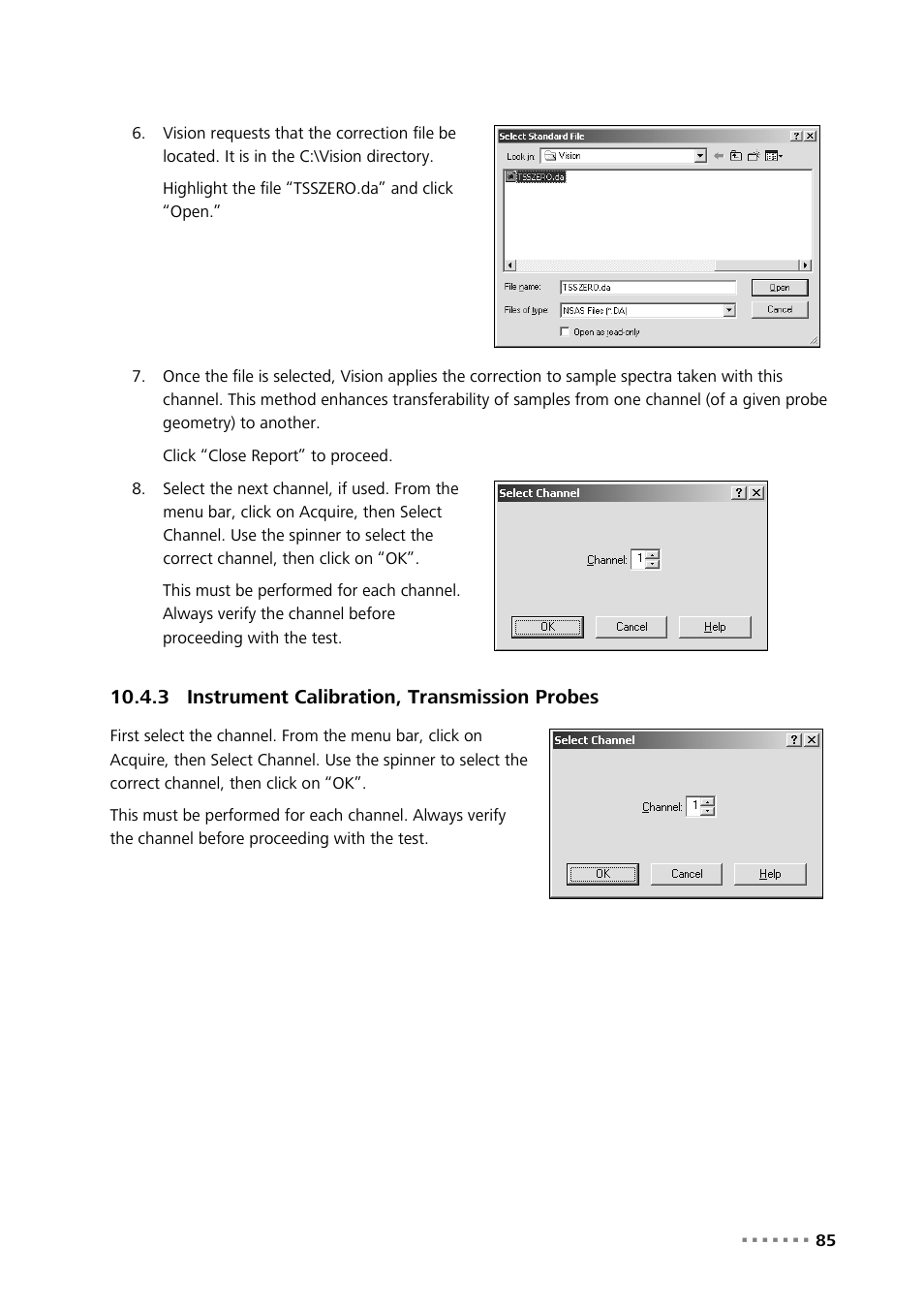 3 instrument calibration, transmission probes, Instrument calibration, transmission probes | Metrohm NIRS XDS Process Analyzer – MicroBundle User Manual | Page 87 / 114