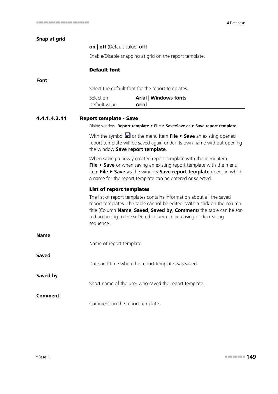 11 report template - save, Save report template | Metrohm tiBase 1.1 User Manual | Page 157 / 349