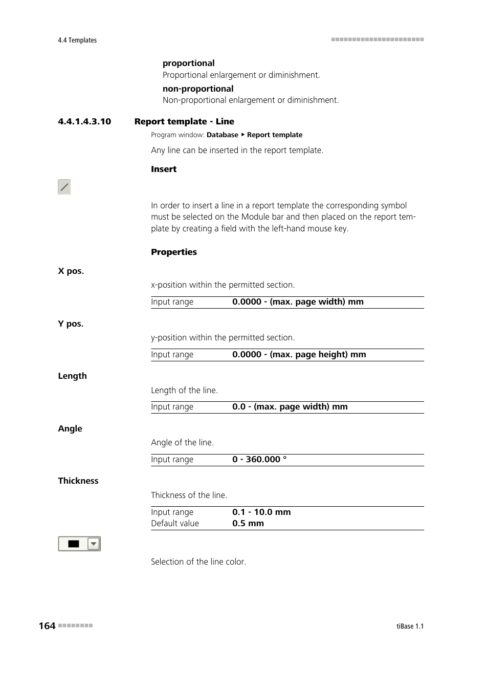 10 report template - line, Line | Metrohm tiBase 1.1 User Manual | Page 172 / 349