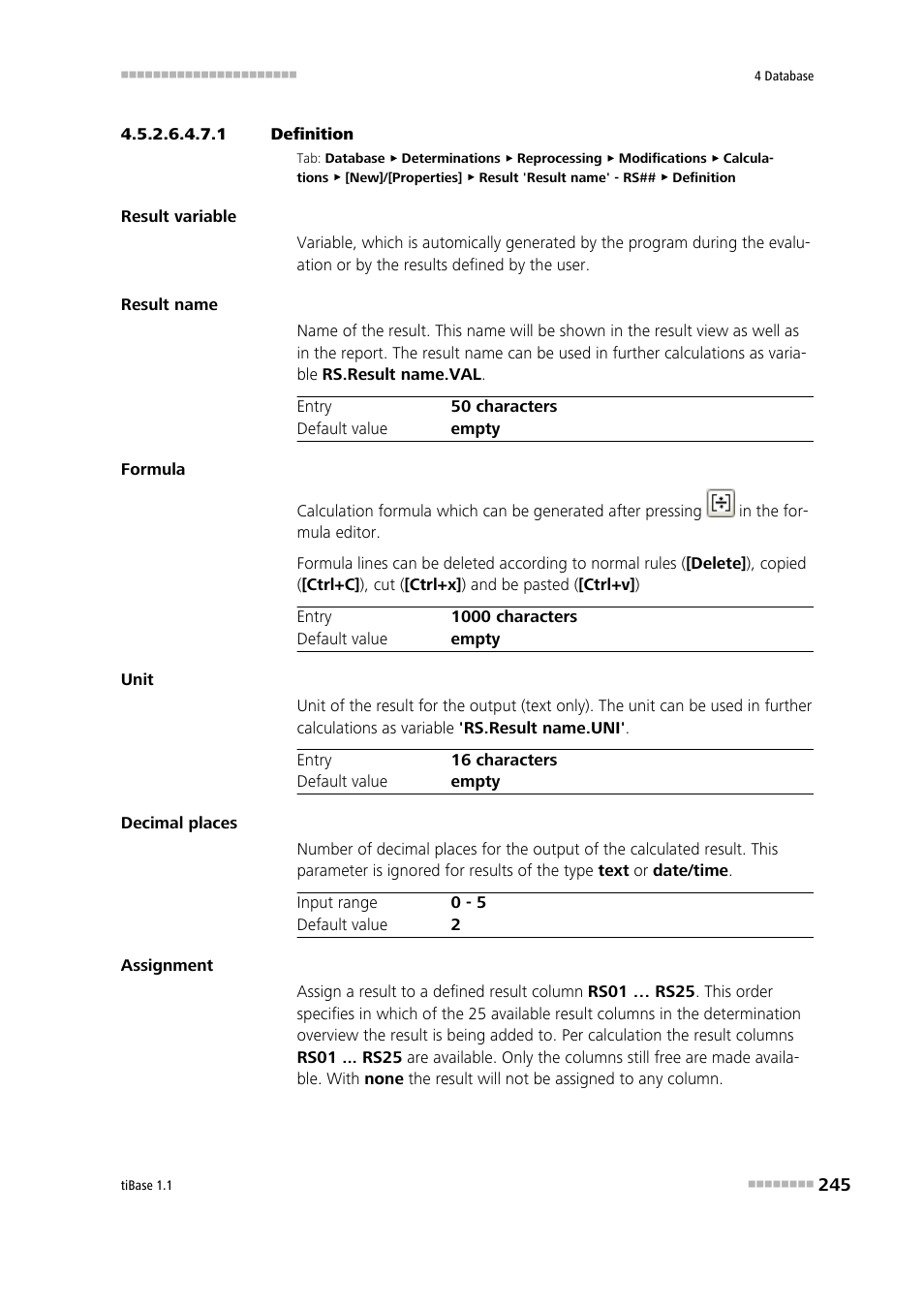 1 definition | Metrohm tiBase 1.1 User Manual | Page 253 / 349