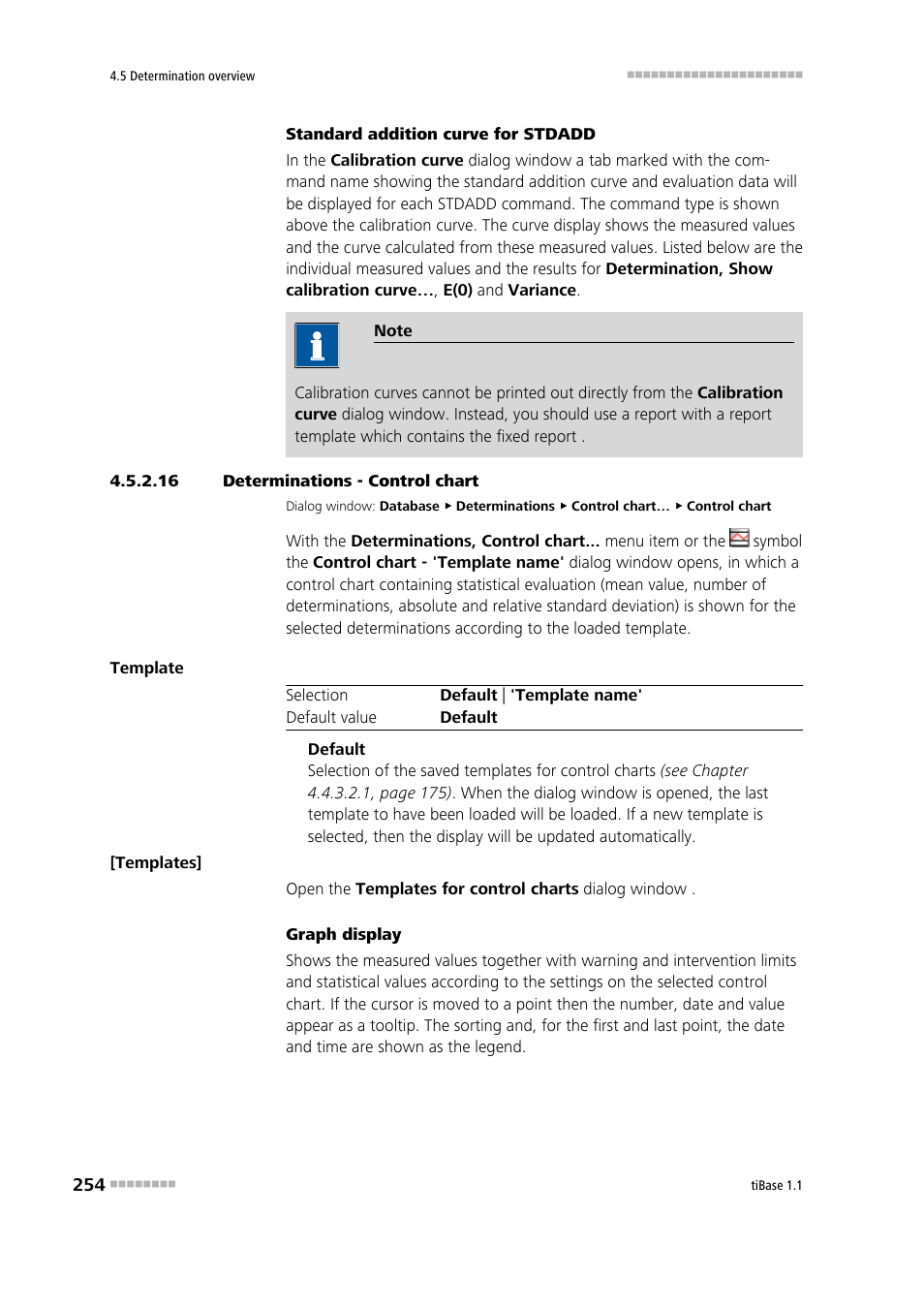 16 determinations - control chart, Determinations - control chart | Metrohm tiBase 1.1 User Manual | Page 262 / 349