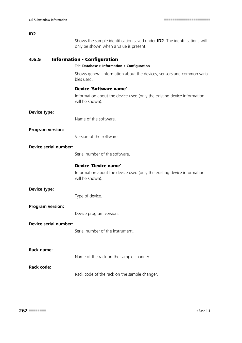 5 information - configuration, Information - configuration, Configuration | Metrohm tiBase 1.1 User Manual | Page 270 / 349