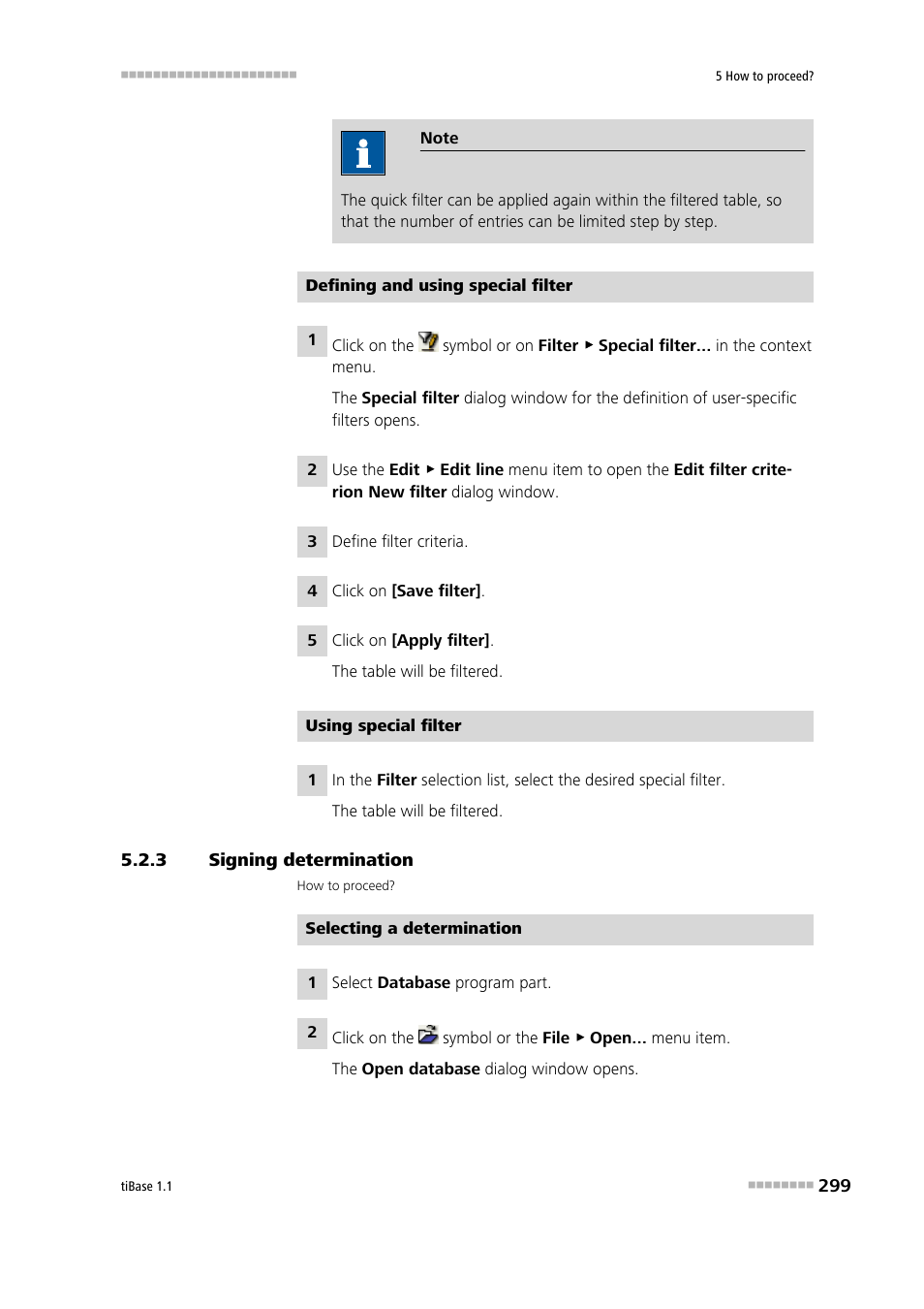 3 signing determination, Signing determination | Metrohm tiBase 1.1 User Manual | Page 307 / 349