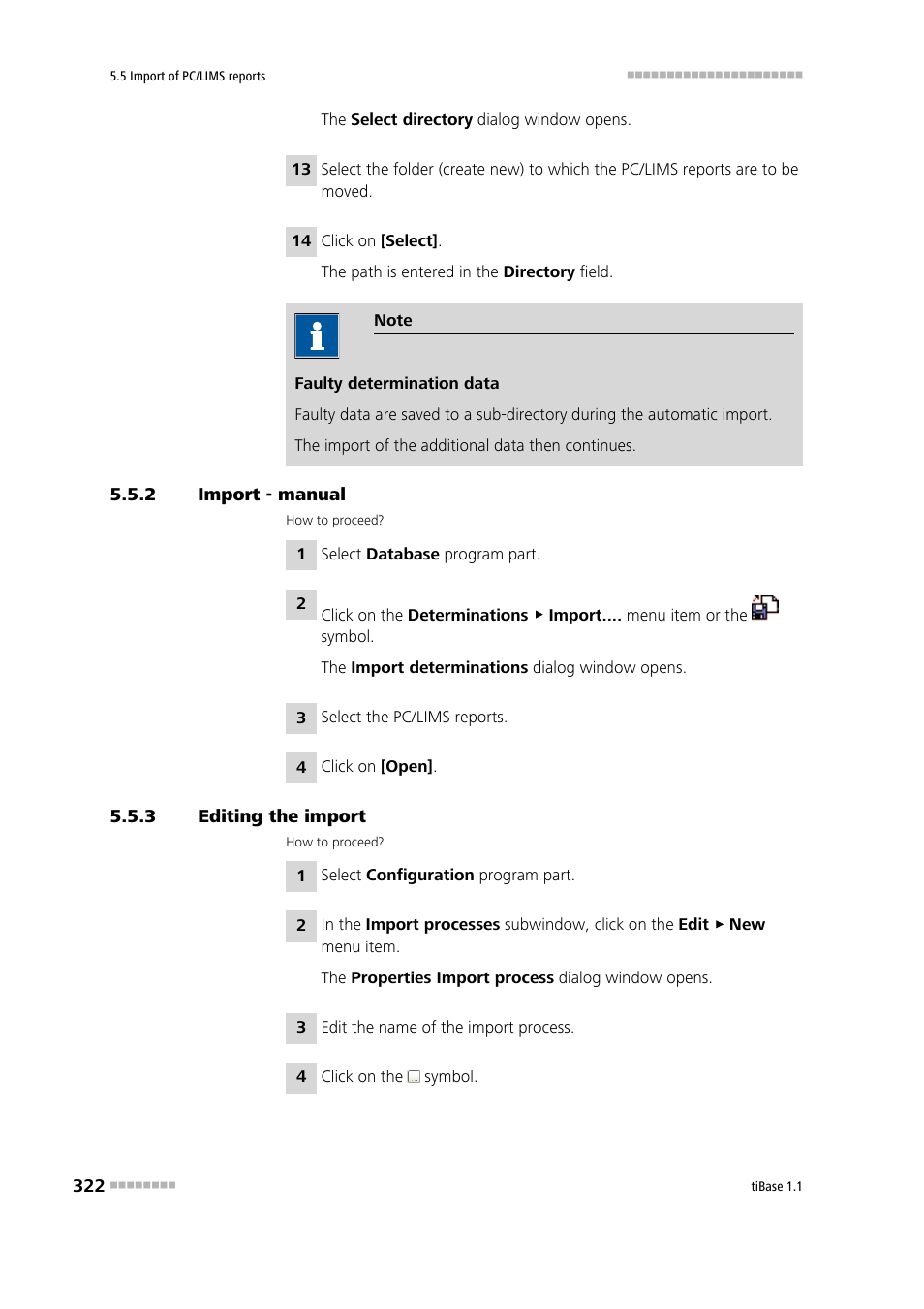 2 import - manual, 3 editing the import, Import - manual | Editing the import | Metrohm tiBase 1.1 User Manual | Page 330 / 349