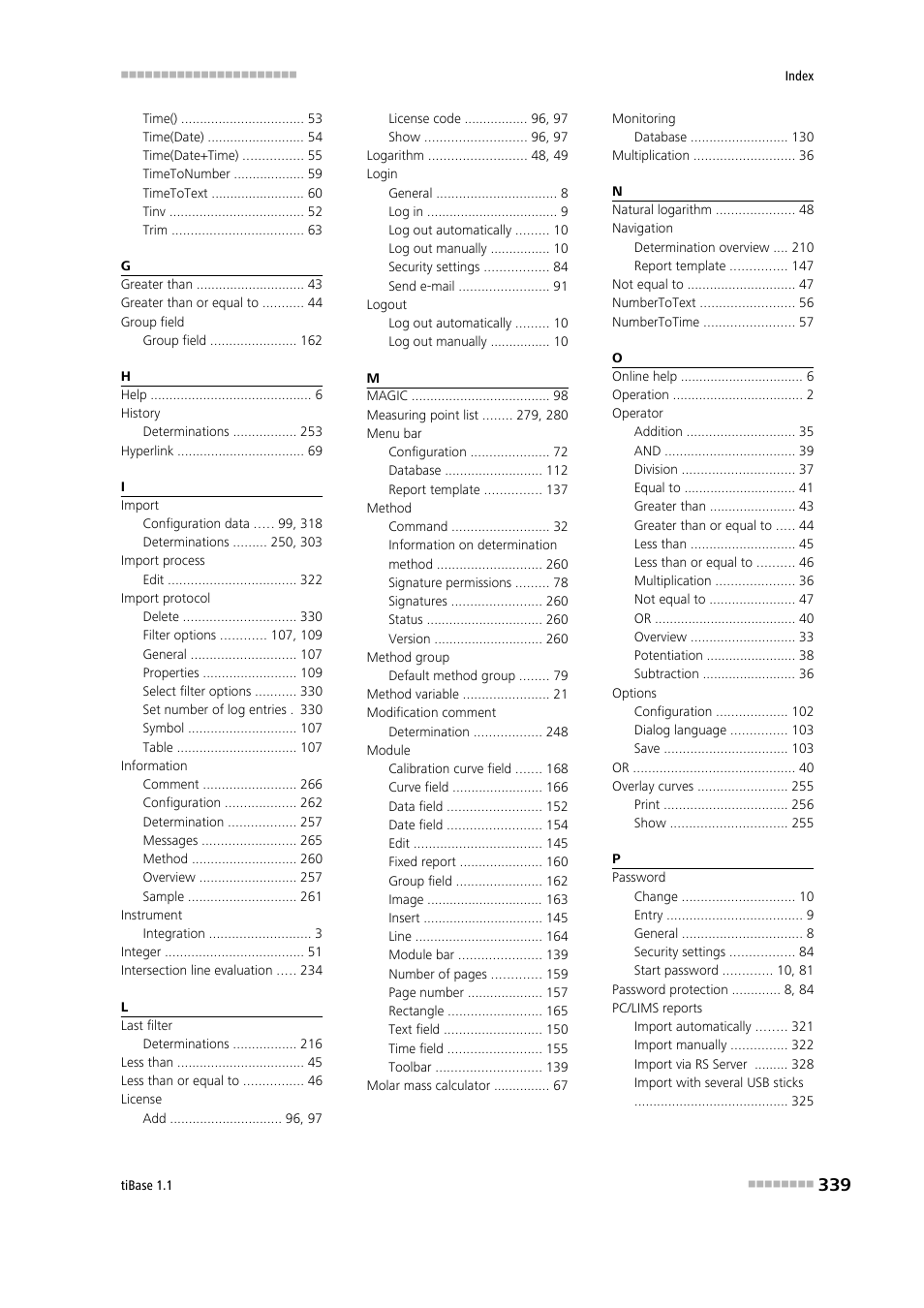 Metrohm tiBase 1.1 User Manual | Page 347 / 349