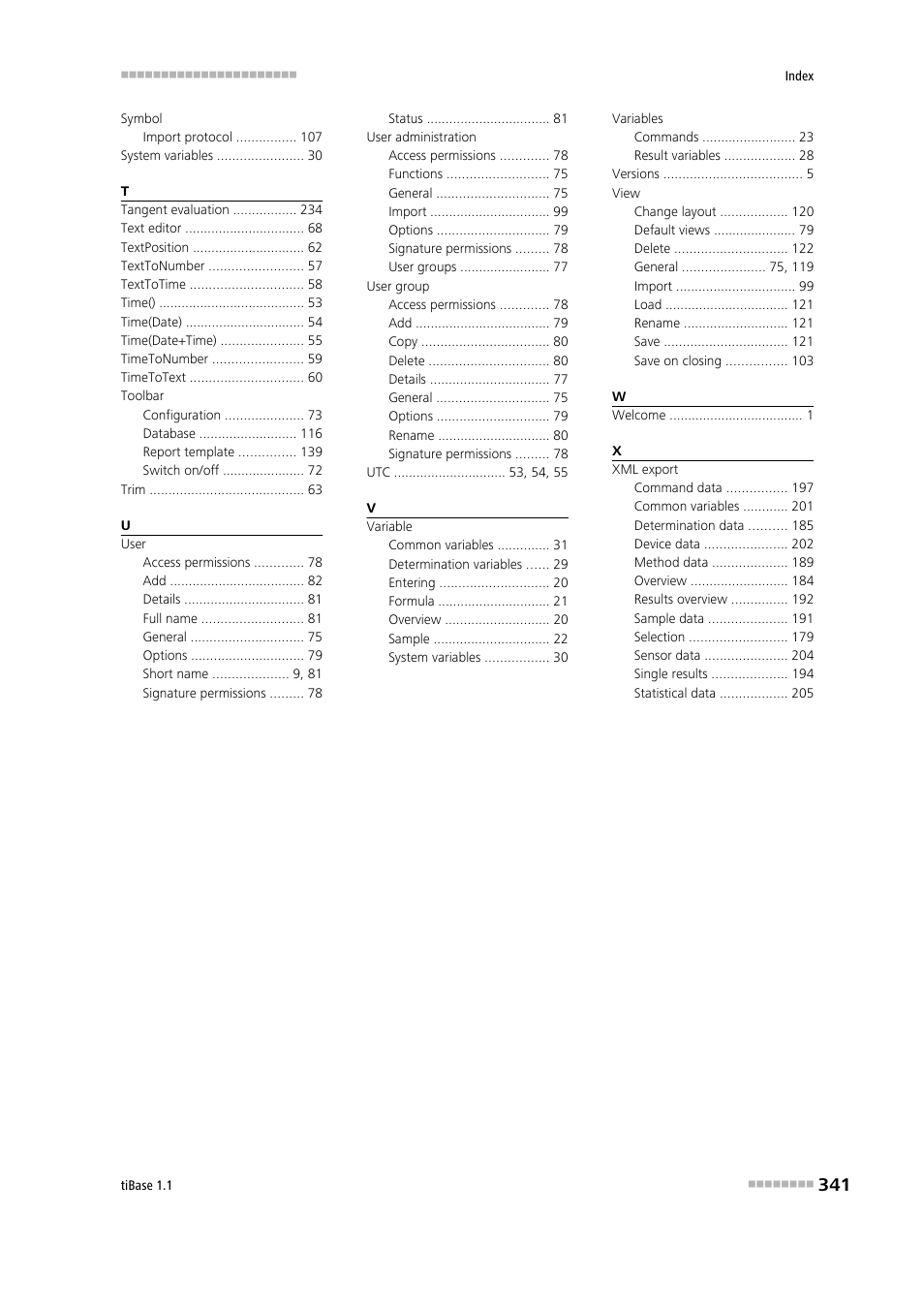 Metrohm tiBase 1.1 User Manual | Page 349 / 349