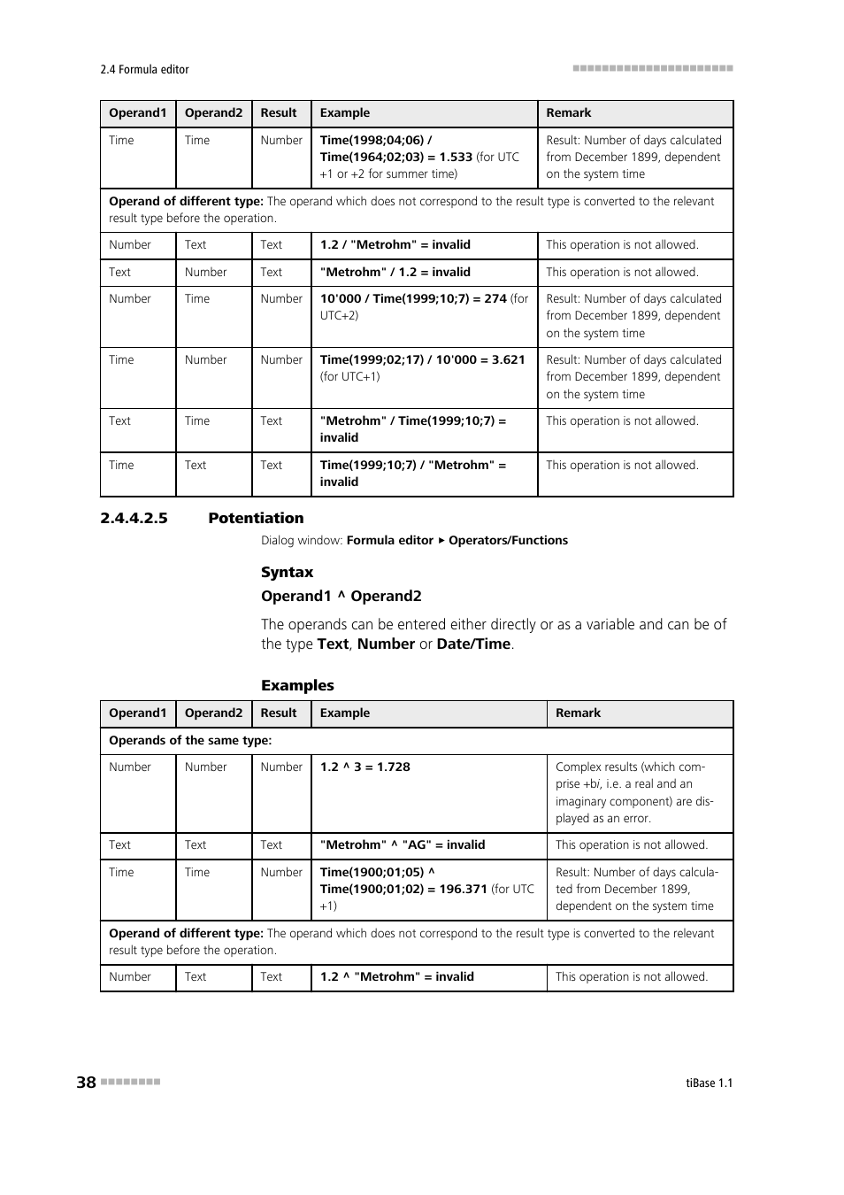 5 potentiation, Potentiation, Potentiation (^) | Metrohm tiBase 1.1 User Manual | Page 46 / 349