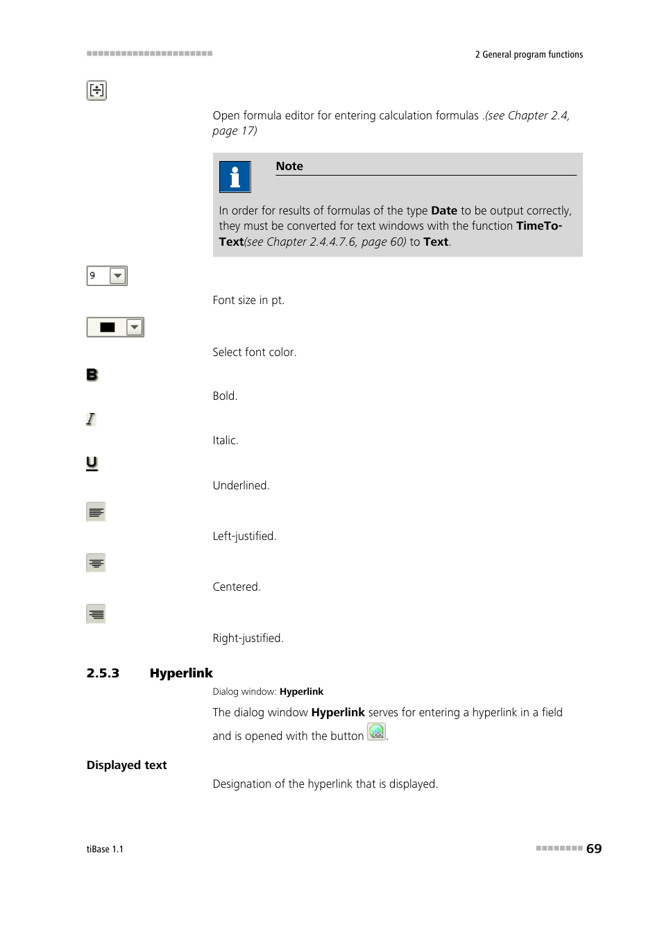 3 hyperlink, Hyperlink | Metrohm tiBase 1.1 User Manual | Page 77 / 349