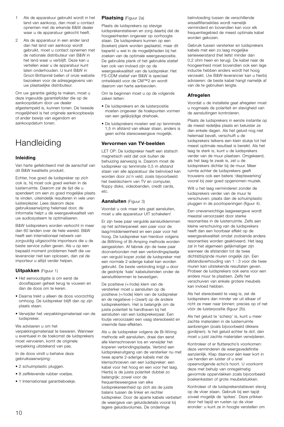 Handleiding | Bowers & Wilkins CM2 User Manual | Page 13 / 28