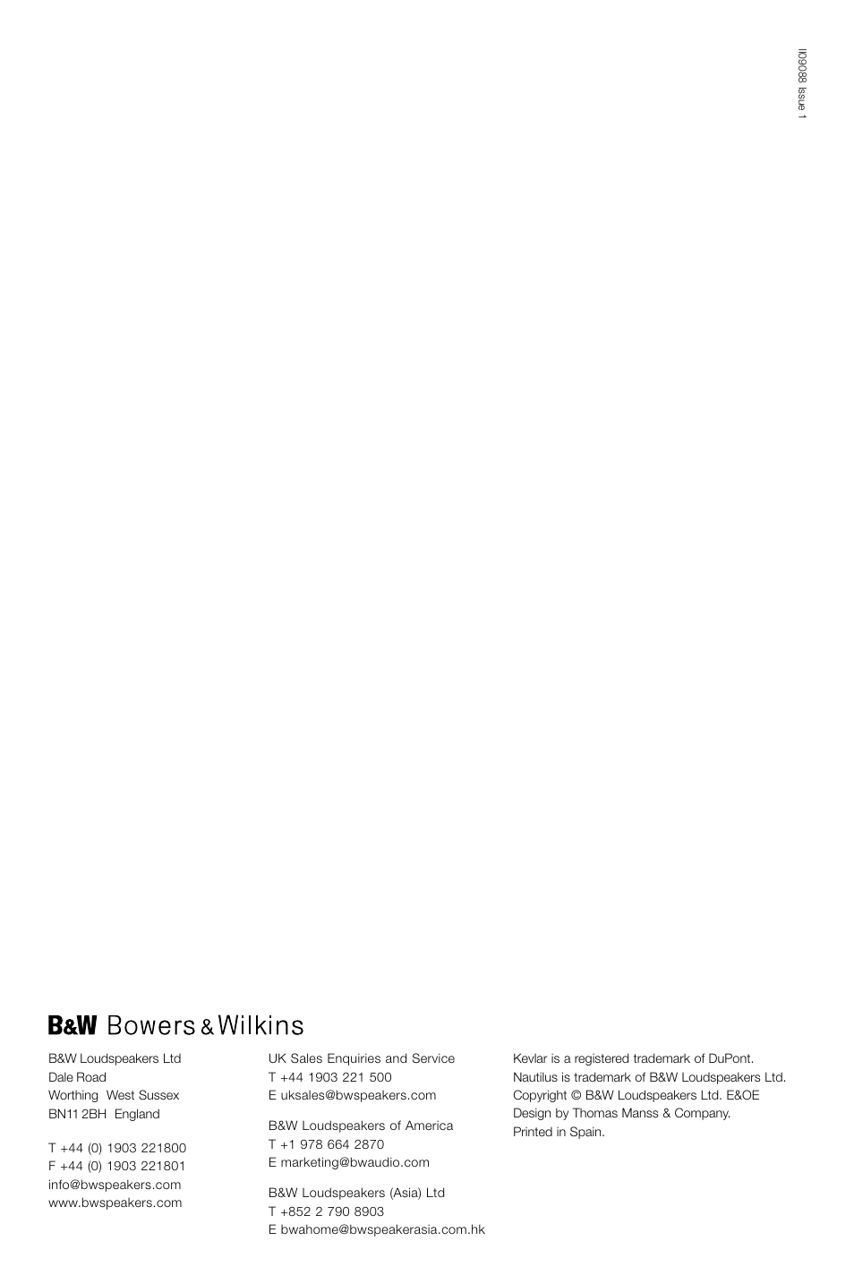 Bowers & Wilkins CM2 User Manual | Page 28 / 28
