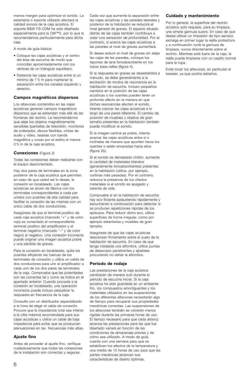 Bowers & Wilkins CM2 User Manual | Page 9 / 28