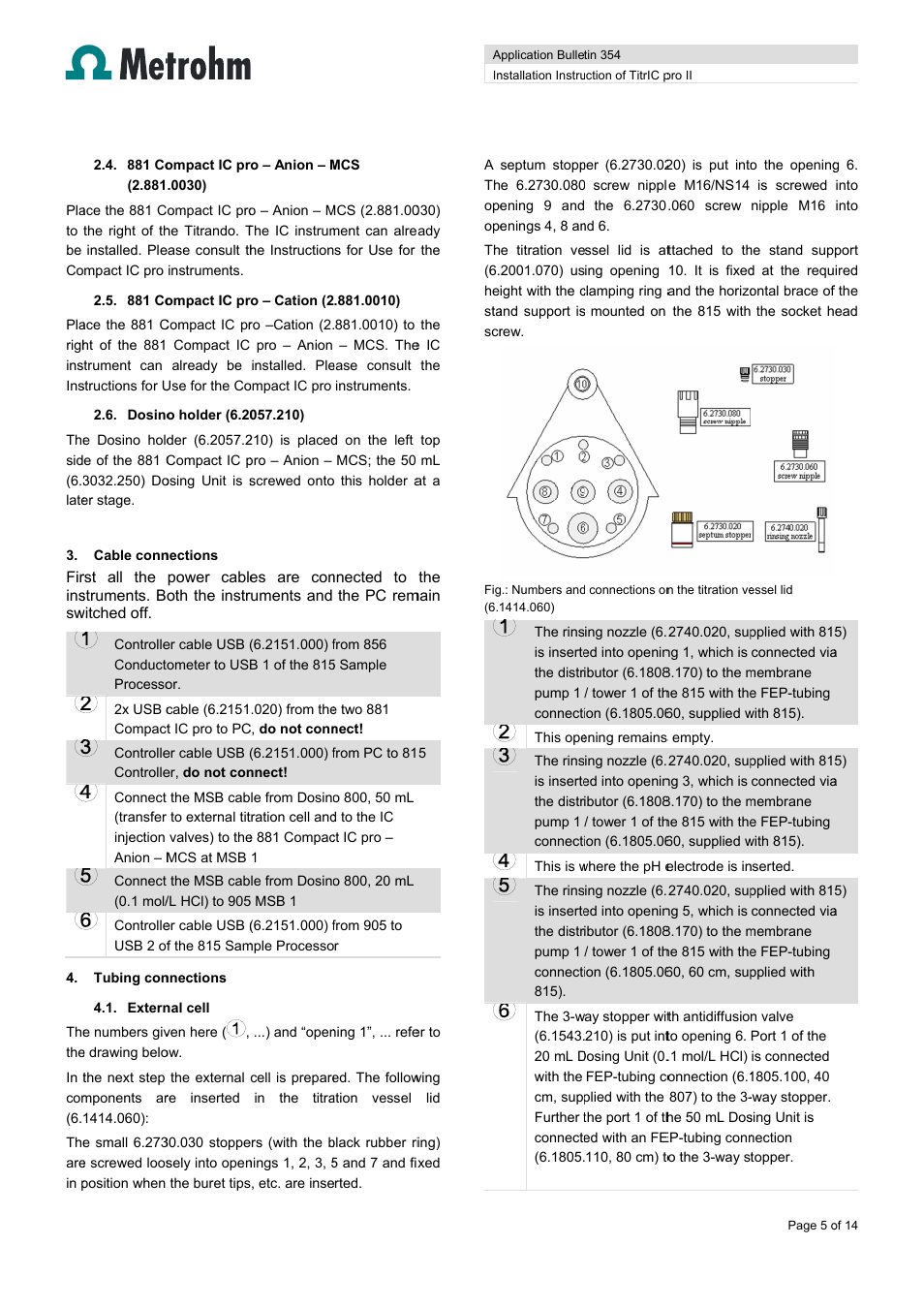 Metrohm TitrIC pro II User Manual | Page 5 / 14