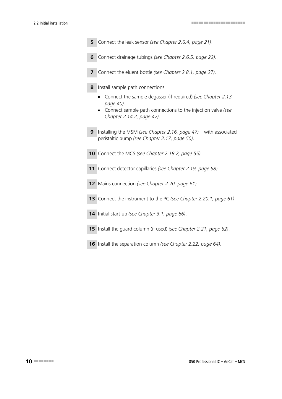 Metrohm 850 Professional IC AnCat MCS User Manual | Page 20 / 143