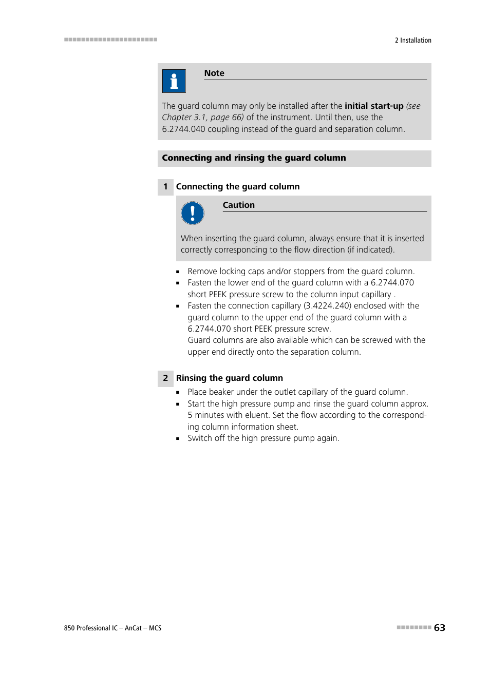 Metrohm 850 Professional IC AnCat MCS User Manual | Page 73 / 143