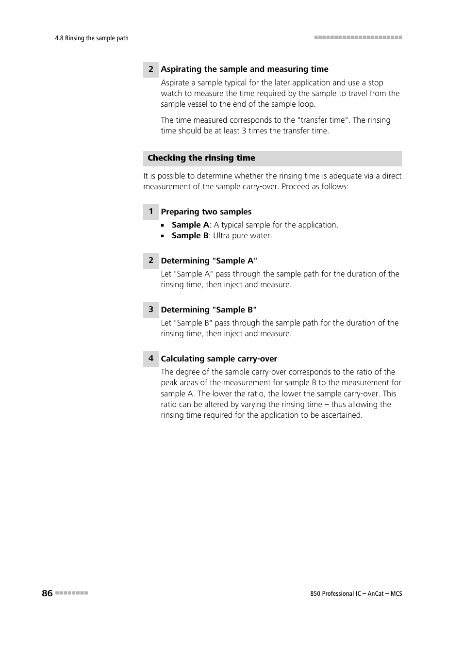 Metrohm 850 Professional IC AnCat MCS User Manual | Page 96 / 143