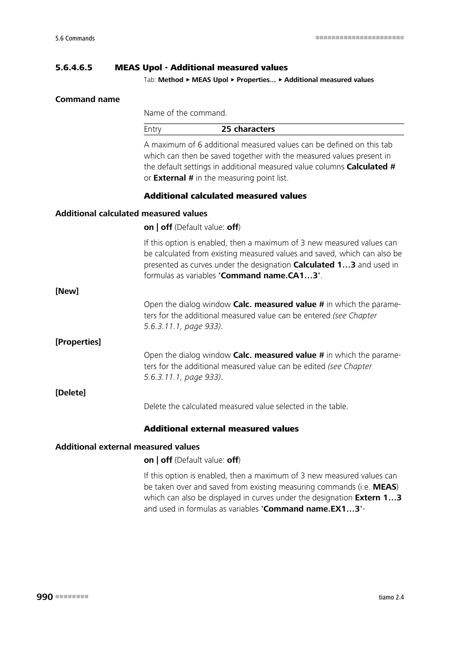 5 meas upol - additional measured values, Additional measured values | Metrohm tiamo 2.4 Manual User Manual | Page 1006 / 1717