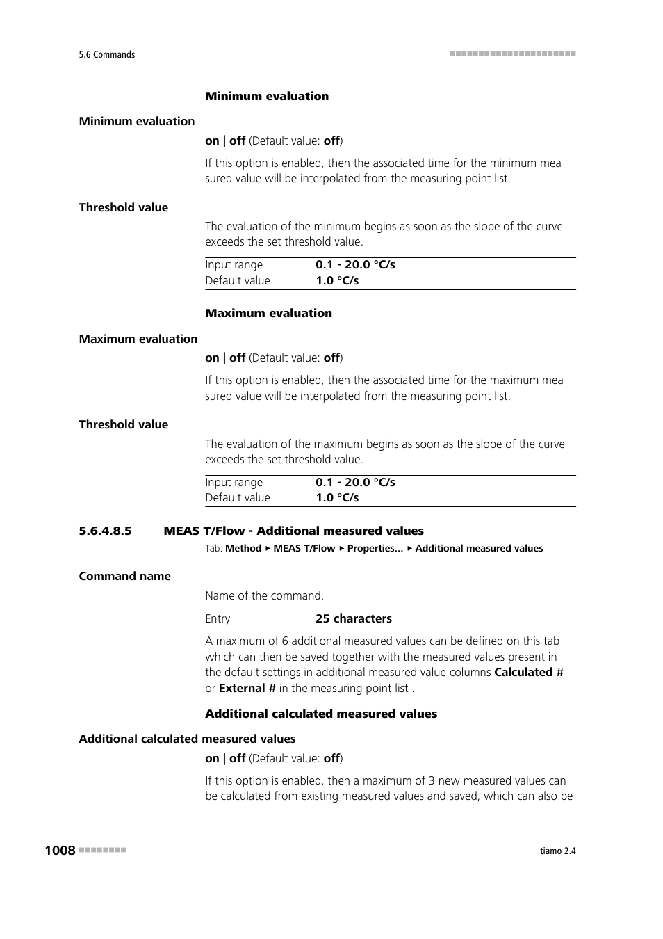 5 meas t/flow - additional measured values, Additional measured values | Metrohm tiamo 2.4 Manual User Manual | Page 1024 / 1717