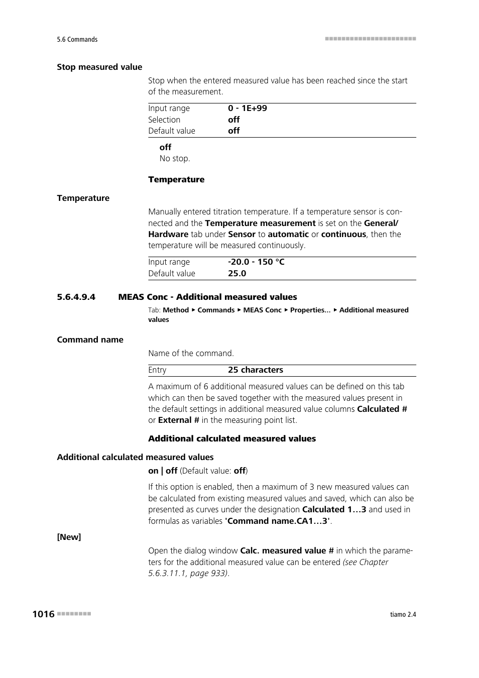 4 meas conc - additional measured values | Metrohm tiamo 2.4 Manual User Manual | Page 1032 / 1717