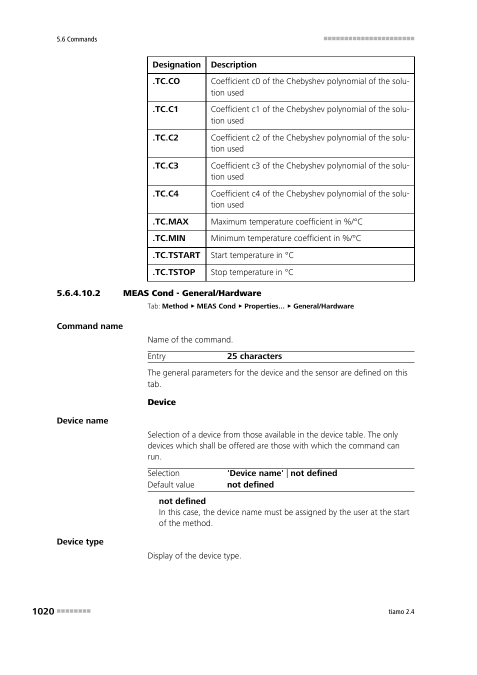 2 meas cond - general/hardware, General/hardware | Metrohm tiamo 2.4 Manual User Manual | Page 1036 / 1717