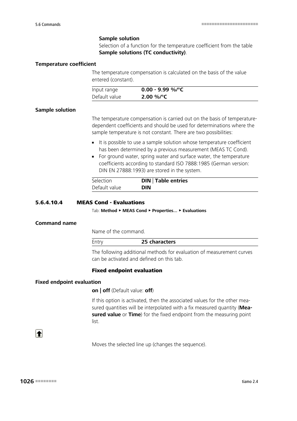 4 meas cond - evaluations, Evaluations | Metrohm tiamo 2.4 Manual User Manual | Page 1042 / 1717