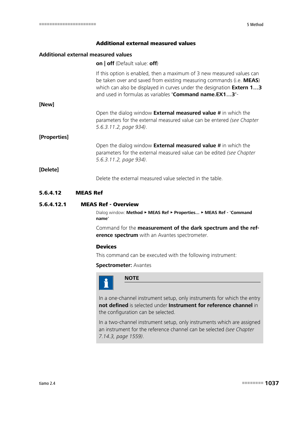 12 meas ref, 1 meas ref - overview, Meas ref | Metrohm tiamo 2.4 Manual User Manual | Page 1053 / 1717