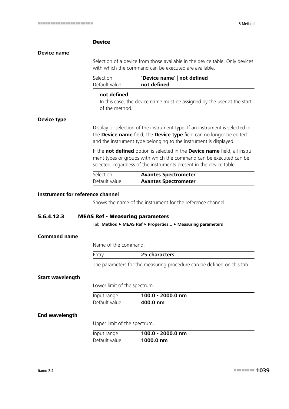 3 meas ref - measuring parameters | Metrohm tiamo 2.4 Manual User Manual | Page 1055 / 1717