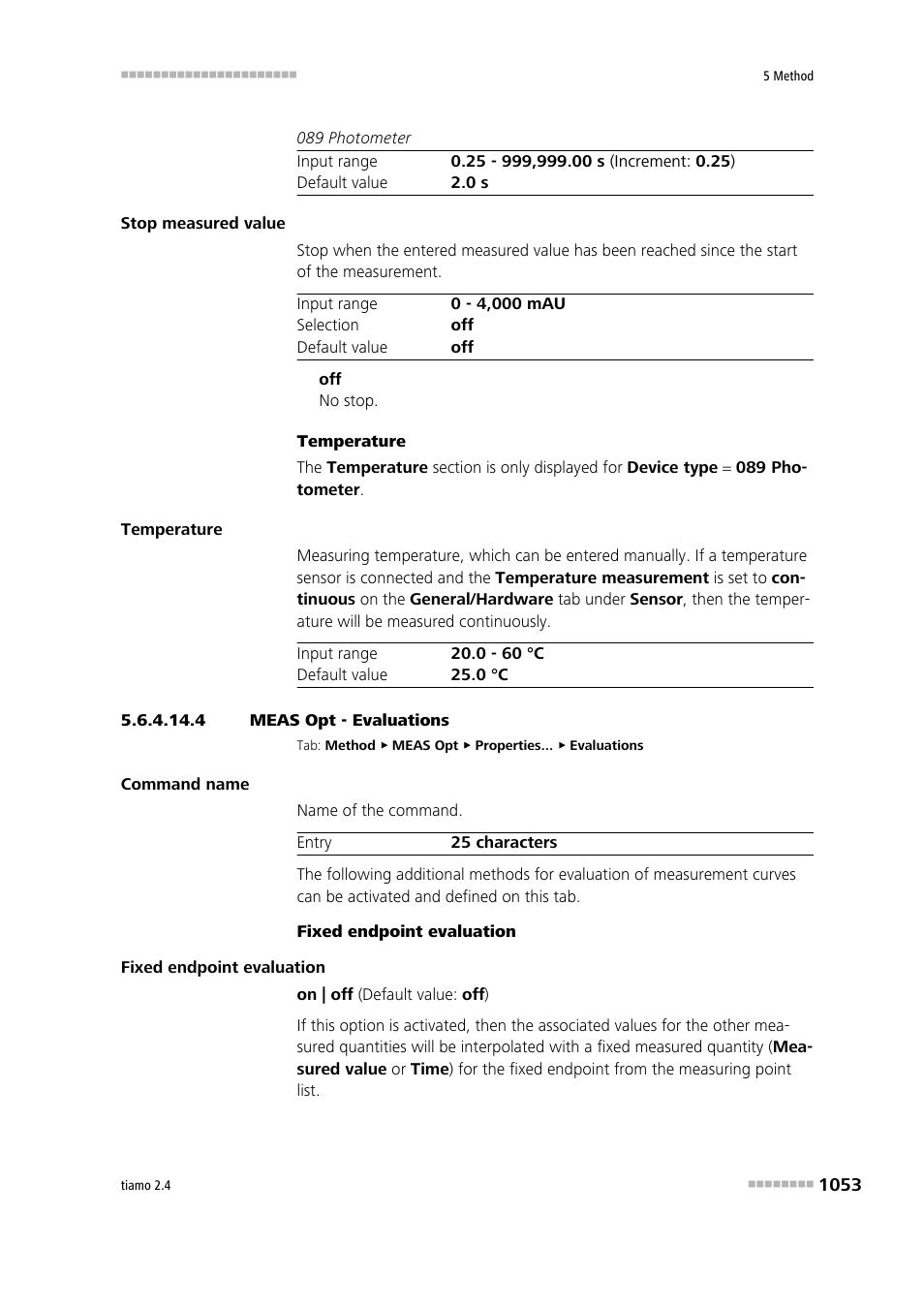 4 meas opt - evaluations | Metrohm tiamo 2.4 Manual User Manual | Page 1069 / 1717