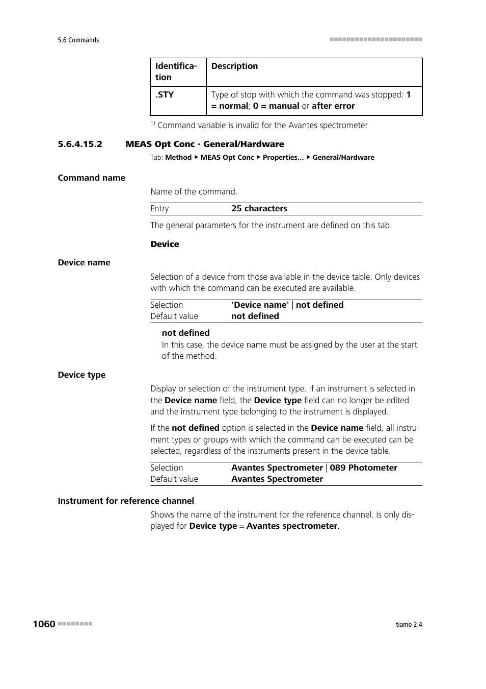 2 meas opt conc - general/hardware | Metrohm tiamo 2.4 Manual User Manual | Page 1076 / 1717