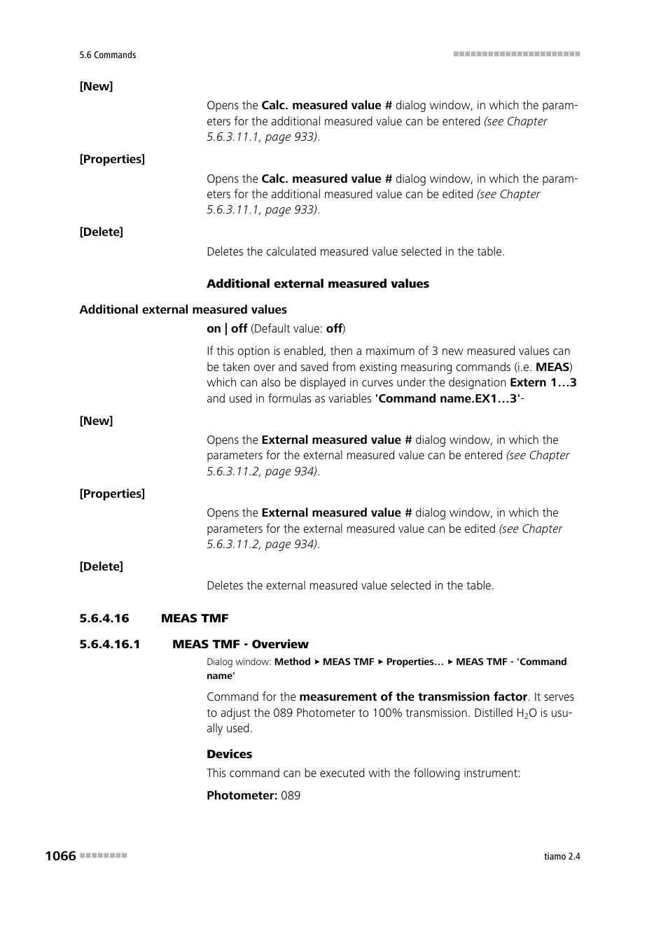 16 meas tmf, 1 meas tmf - overview, Meas tmf | Metrohm tiamo 2.4 Manual User Manual | Page 1082 / 1717