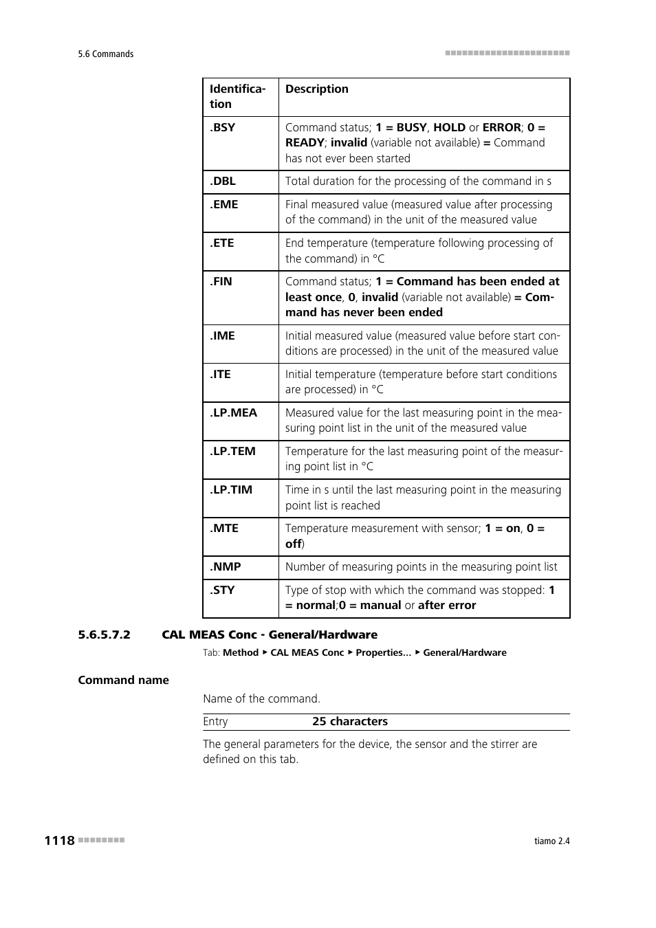 2 cal meas conc - general/hardware | Metrohm tiamo 2.4 Manual User Manual | Page 1134 / 1717