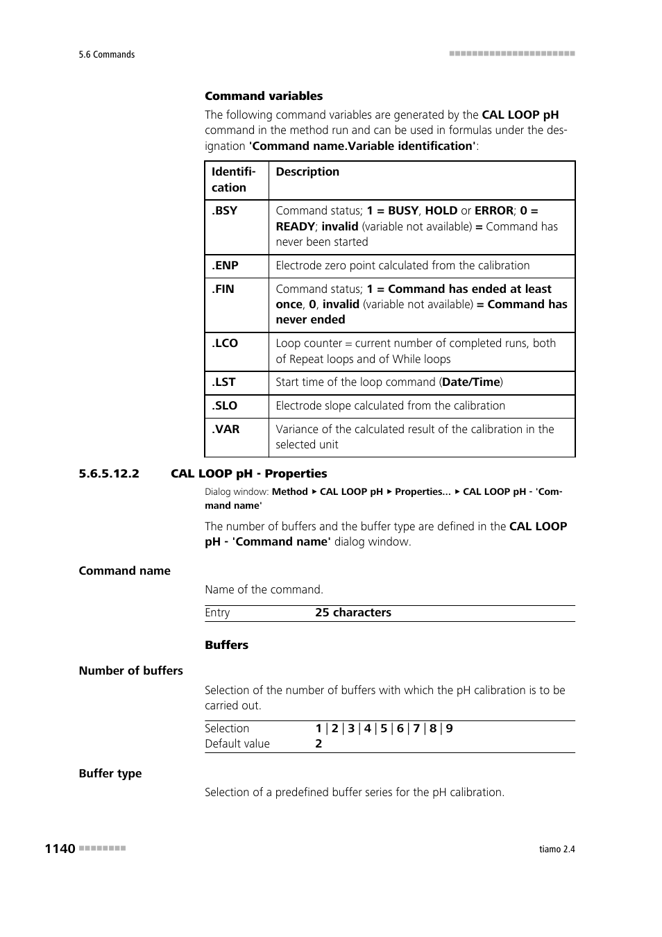 2 cal loop ph - properties | Metrohm tiamo 2.4 Manual User Manual | Page 1156 / 1717