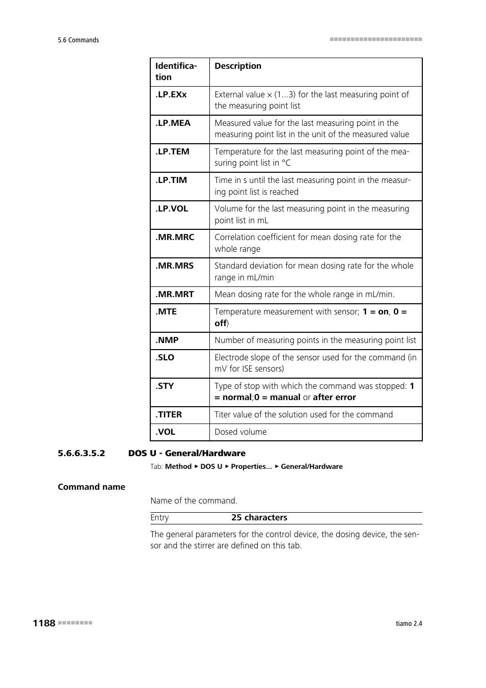 2 dos u - general/hardware, General/hardware | Metrohm tiamo 2.4 Manual User Manual | Page 1204 / 1717