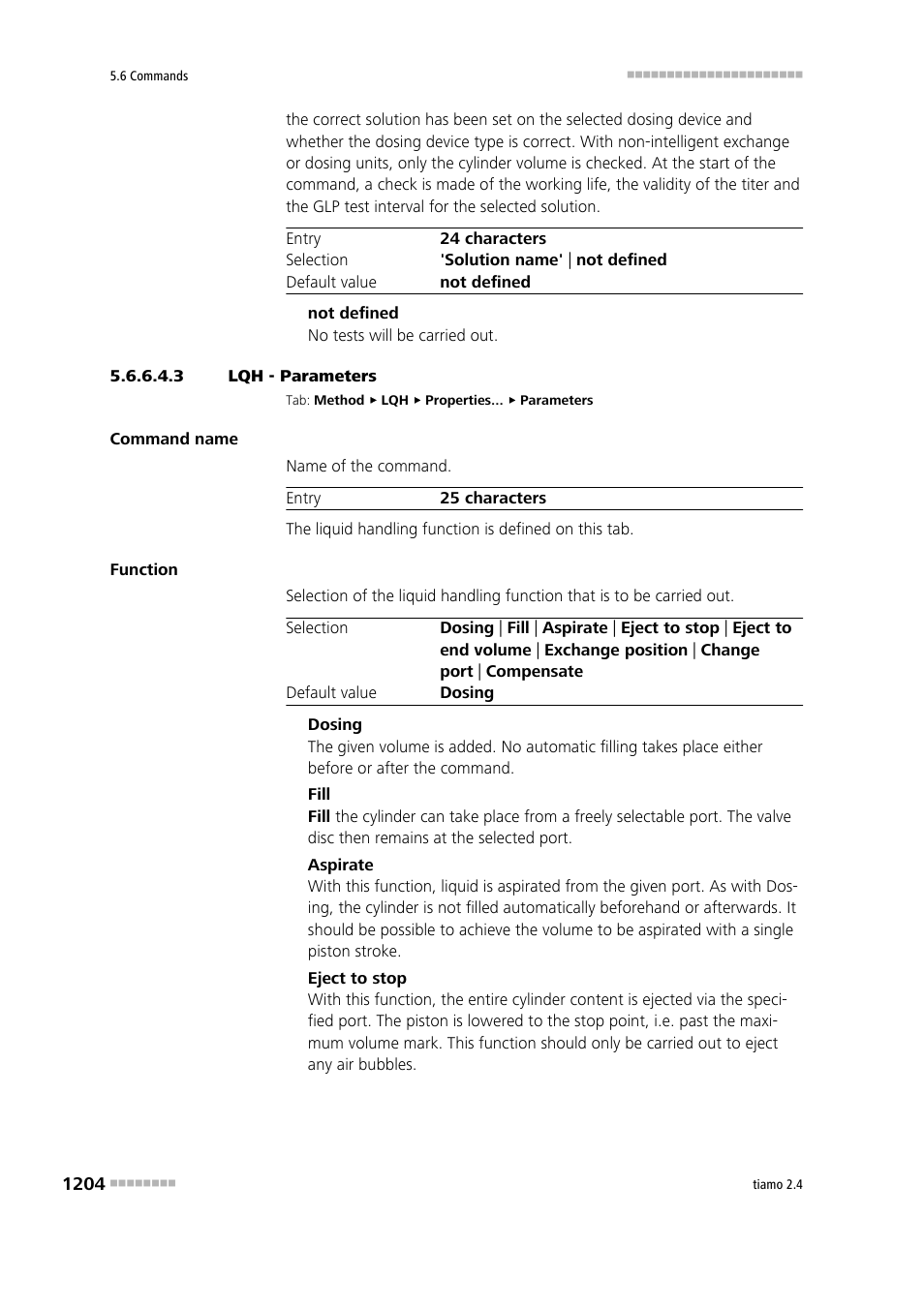 3 lqh - parameters | Metrohm tiamo 2.4 Manual User Manual | Page 1220 / 1717
