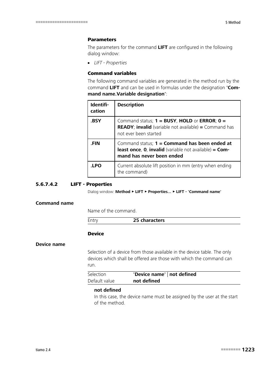 2 lift - properties | Metrohm tiamo 2.4 Manual User Manual | Page 1239 / 1717