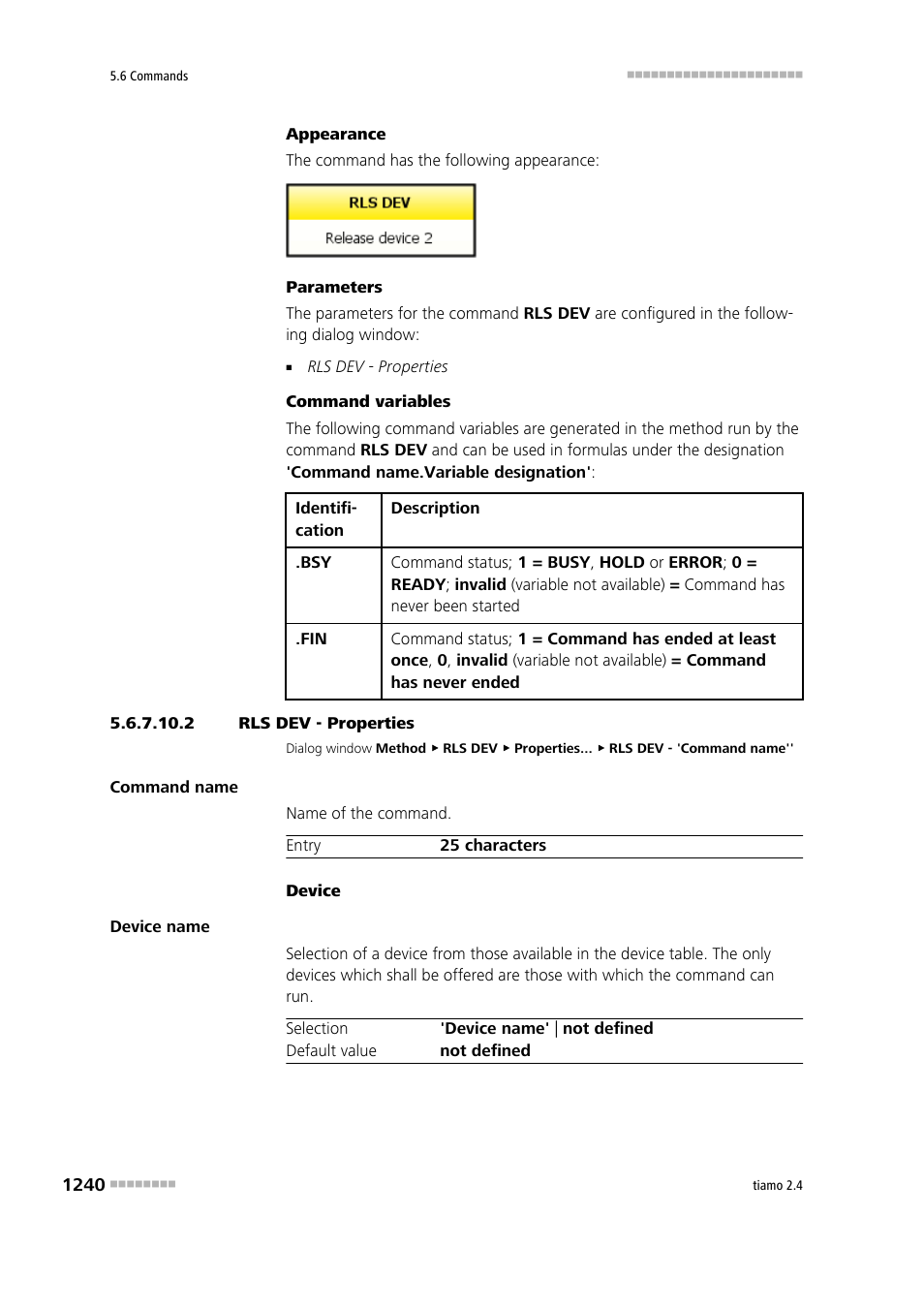 2 rls dev - properties | Metrohm tiamo 2.4 Manual User Manual | Page 1256 / 1717